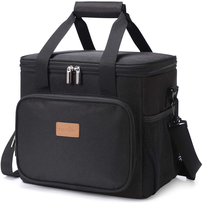 Amazon thickened large-capacity portable picnic bag, PEVA outdoor car ice pack, waterproof single-shoulder crossbody insulated bag full figure