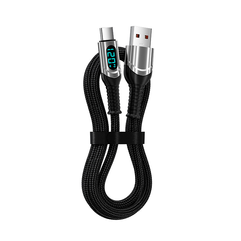 The PD120W Super Fast Charging Type-C data cable is compatible with Apple, Huawei, Honor and Xiaomi charging cables on December 13th and 15th Item Picture