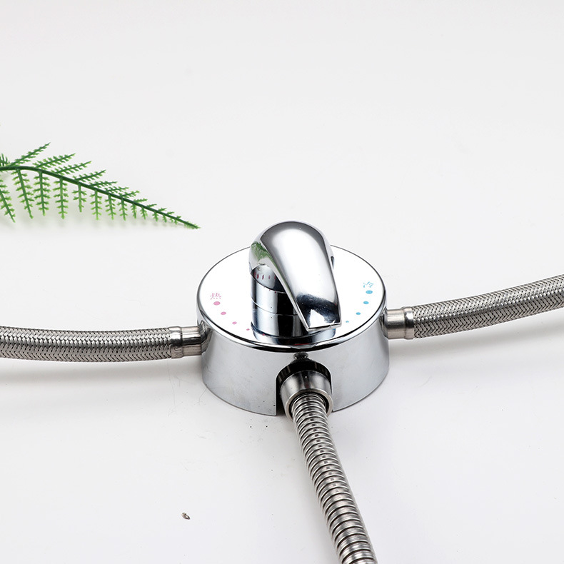 This product is suitable for Midea Haier Wanhe electric water heaters, featuring wall-mounted mixing valves, exposed shower valves, mixing valves, and hot and cold switches Application Scenario