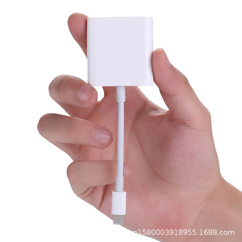 Apple compatible mobile phone adapter otg to usb female USB flash drive converter microphone to portable hard drive Item Picture
