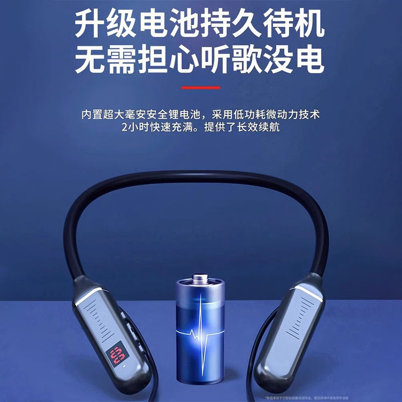 2024 New in-ear Bluetooth ultra-long battery life sports true wireless Bluetooth headphones Neckband style details Picture