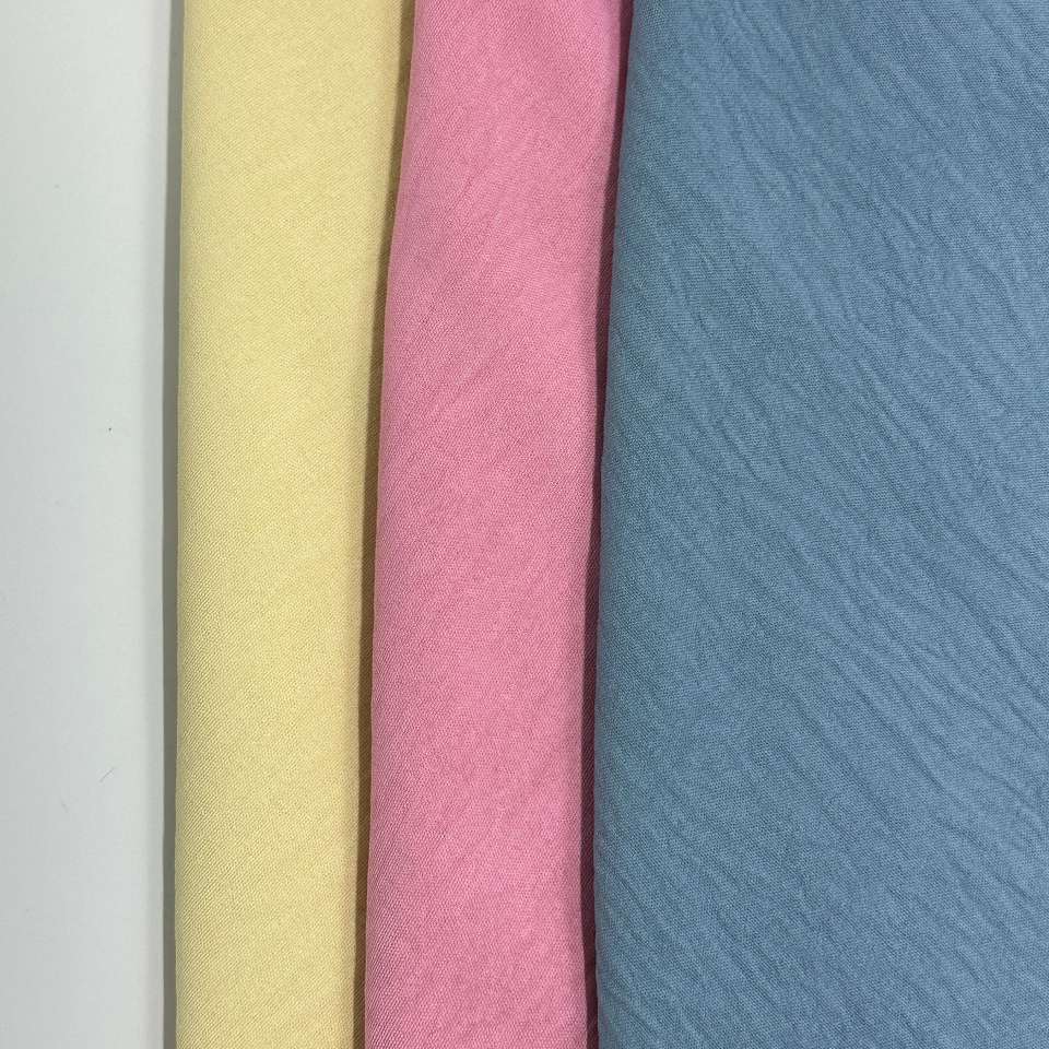 仿棉麻冰丝皱衬衣裙子裙裤山本裤面料详情图4