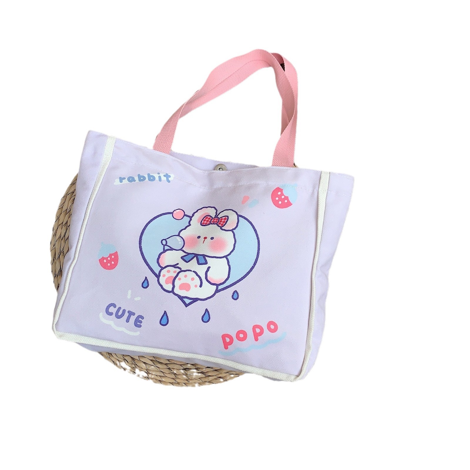 32111 Retro fashion single-shoulder bag, student underarm bag, checkered bear tote bag, large capacity handbag details Picture