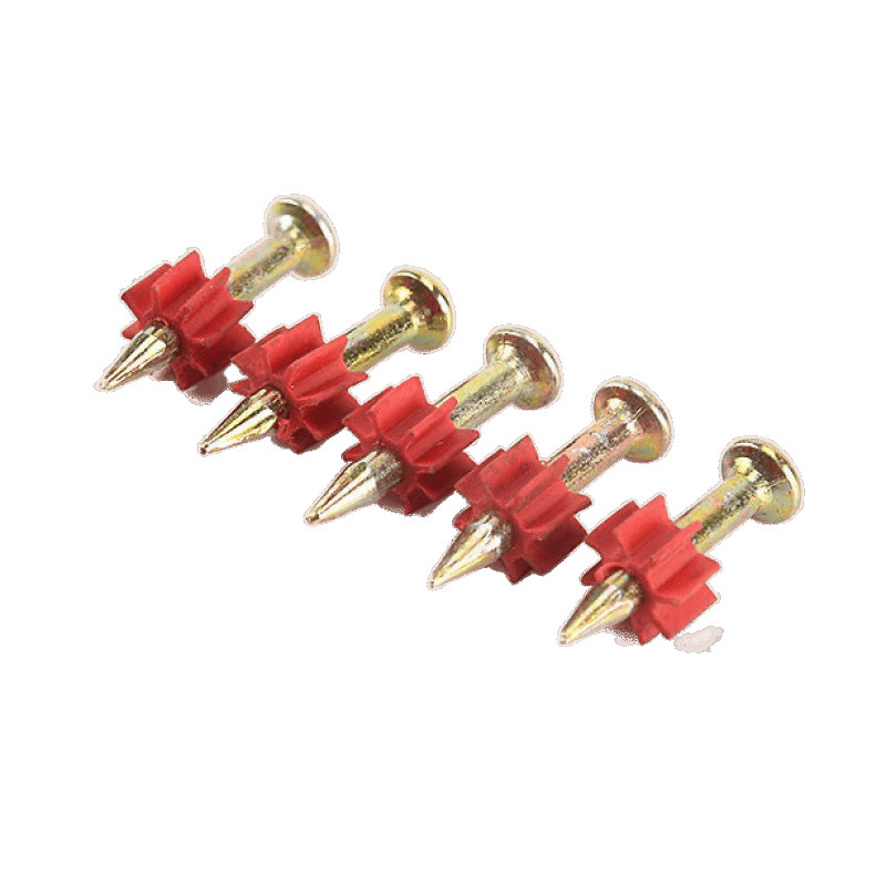 Air conditioning nails, hard wall nails, national standard jacketed nails, painting nails, cement steel nails, red jacketed nails, high strength Item Picture