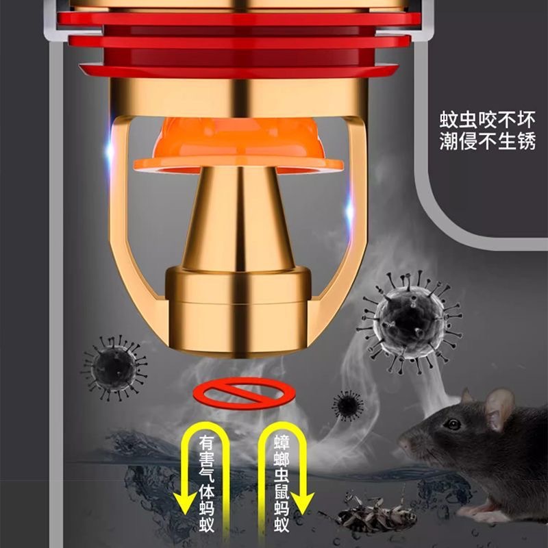 Floor drain core, bathroom sewer anti-odor backflow wonder, toilet odor backflow anti-insect sealing cover, universal inner core opening Specification drawing
