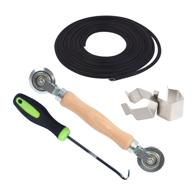 The tool combination for changing the screen mesh, the screen pressure wheel, the rubber strip, the screen clip, the lifting device, the hook from the manufacturer are in stock Item Picture
