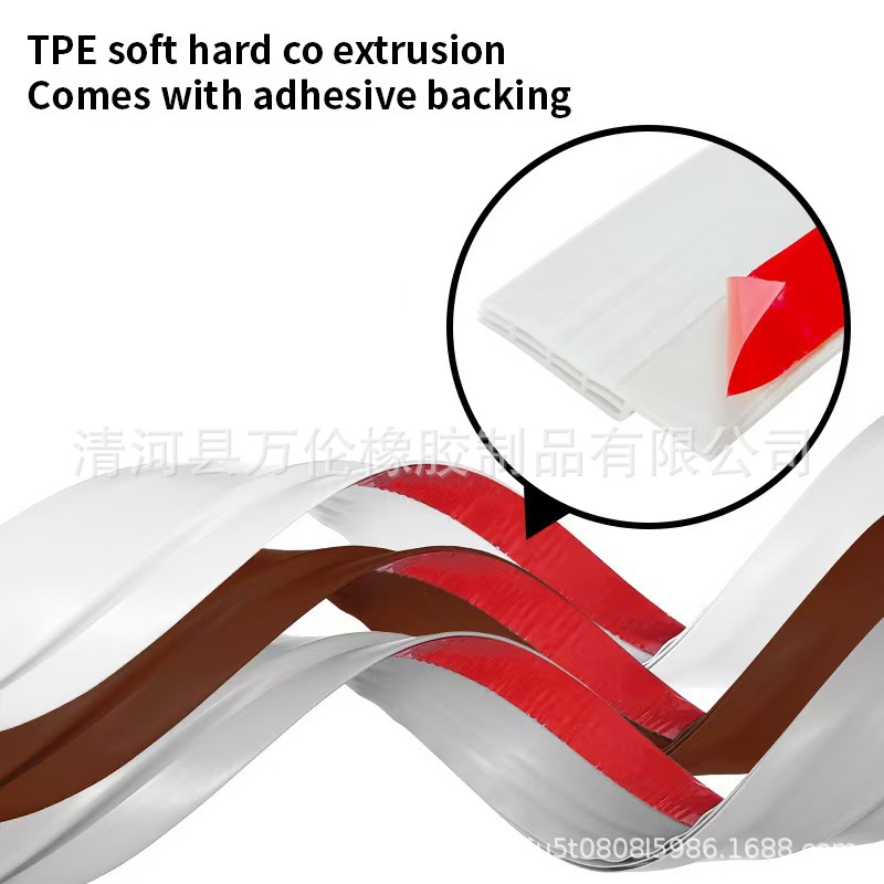 Cross-border door gap and bottom sealing strips, dust-proof and water-proof self-adhesive door bottom strips, soundproof bedroom door gap windproof stickers Application Scenario