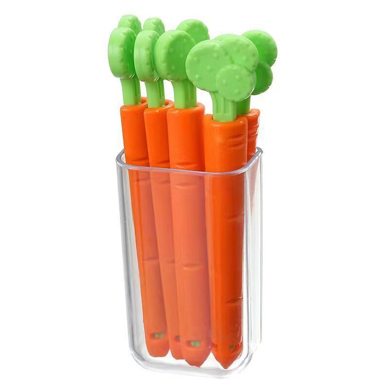 Cute carrot sealing clip, refrigerator magnetic sticker, kitchen small clip, creative food, snack bag, moisture-proof sealing wonder Item Picture