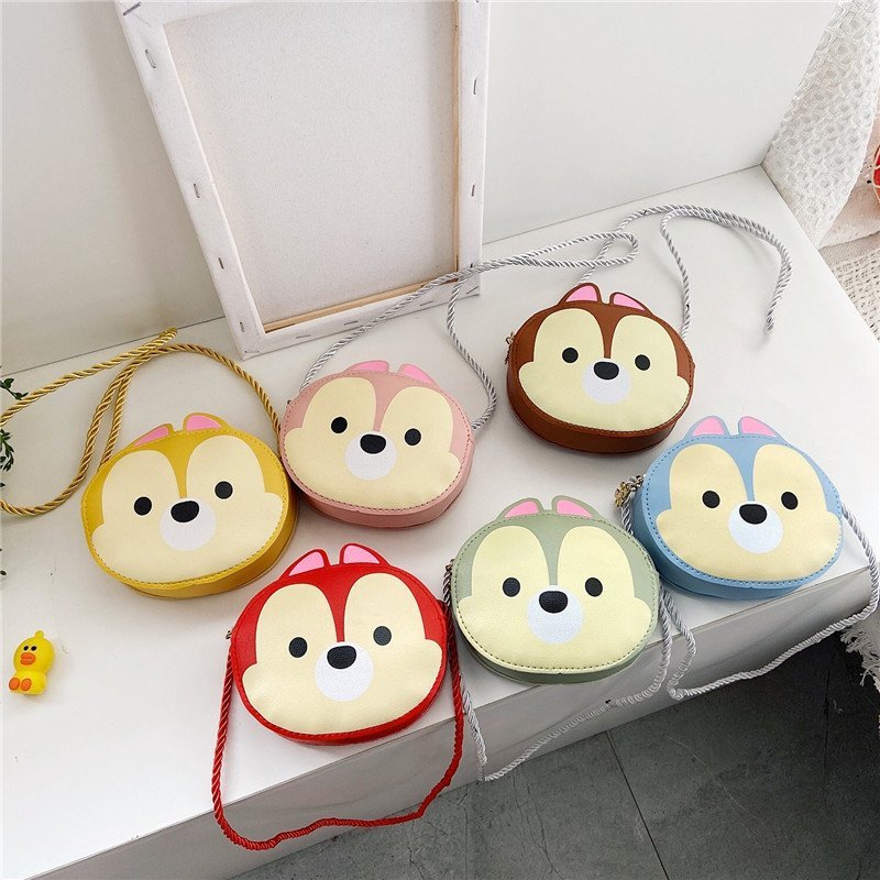 Children's single-shoulder small accessory, baby crossbody bag, new women's large capacity small bag, small round bag, girlish heart full figure