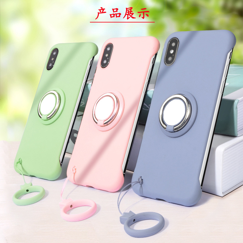 New circular phone stand with a flying saucer ring buckle, 360-degree rotating back sticker magnetic attachment, lazy phone ring stand details Picture