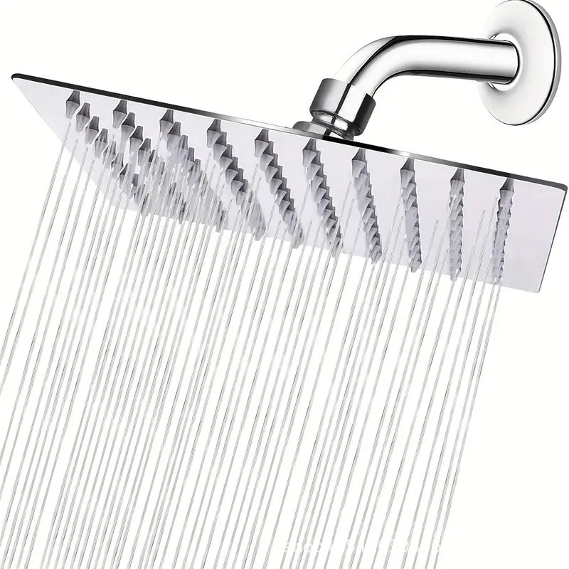 Cross-border foreign trade stainless steel top shower head set, shower head pressurized household bath head, bathhouse hotel Application Scenario