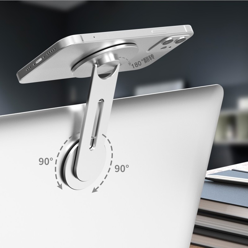 Cross-border magsafe computer screen stand, floating screen, hidden car stand, invisible magnetic mobile phone stand Application Scenario