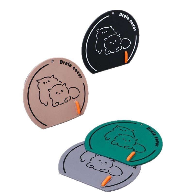 Soft rubber floor drain anti-odor device, sewer anti-odor return round soft rubber sealing cover, bathroom anti-odor pad Item Picture