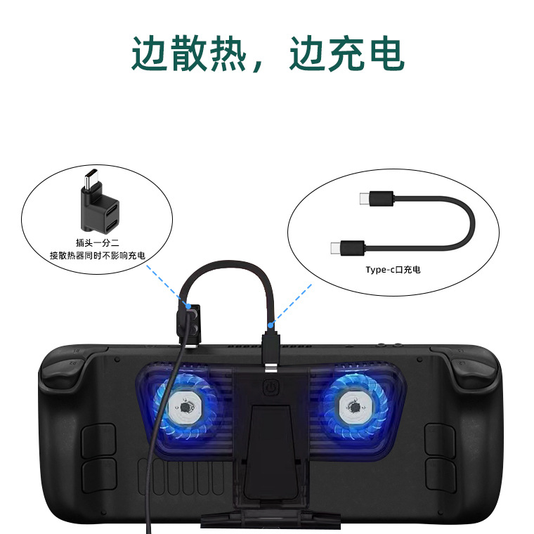 TYPE-C female to Male 1-minute 2 fast charging TYPE-C3.1 charging screen projection adapter 100W adapter Application Scenario