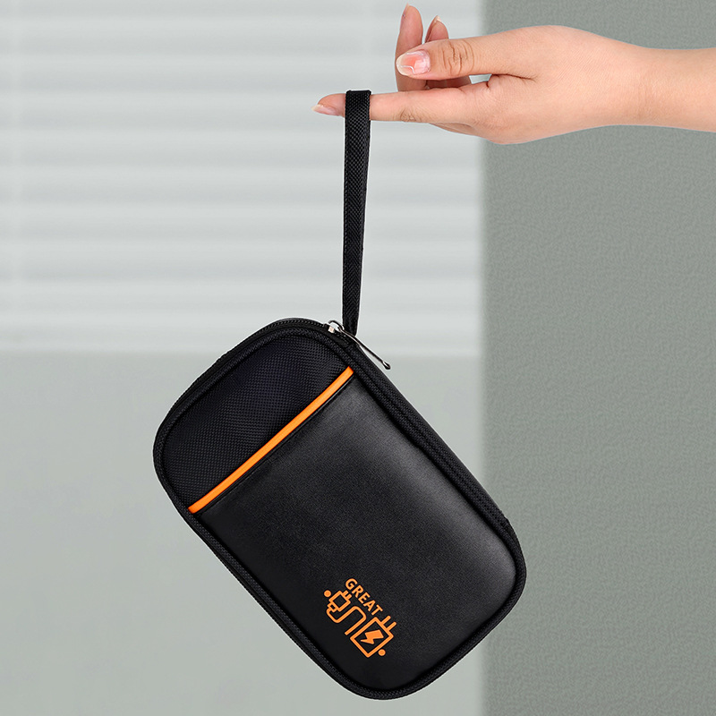 Redner portable digital bag, Travel Data cable storage bag, Mini storage bag, Power Bank data cable storage bag full figure