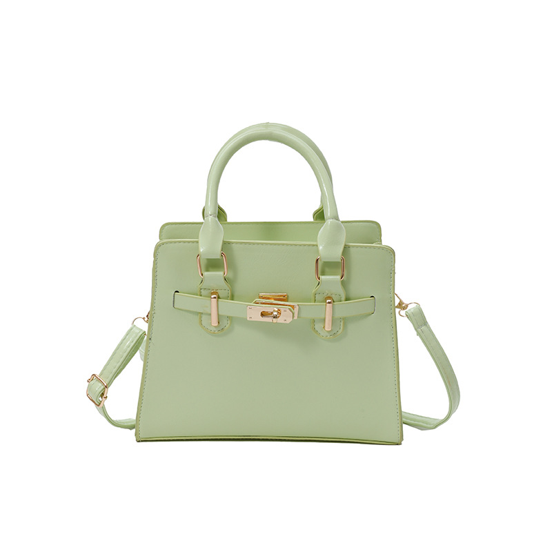 In the spring of 2025, there is a trendy and stylish Korean-style simple solid color fashionable casual crossbody single-shoulder hand-held small square women's bag Item Picture