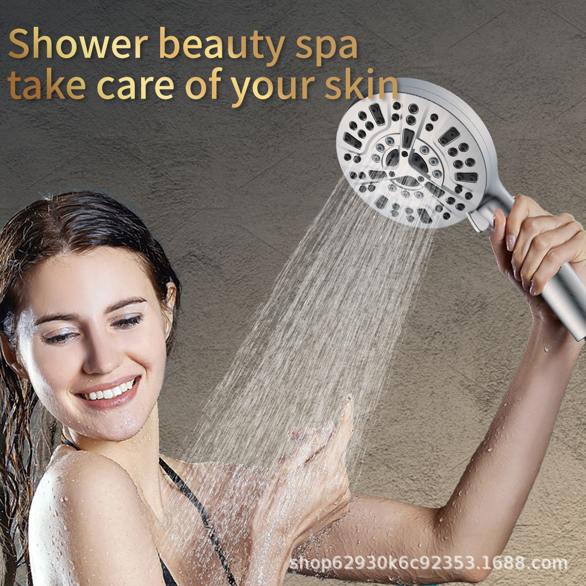 Chlorine-removing pressurized showerhead, back spray gun, cross-border 10-function filtration, handheld showerhead and shower head set manufacturer Specification drawing