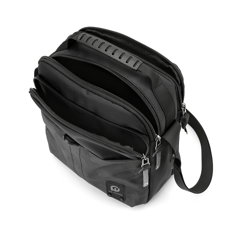 wepower's new men's sports crossbody bag, outdoor street men's bag, casual messenger bag, and trendy men's single-shoulder bag Item Picture