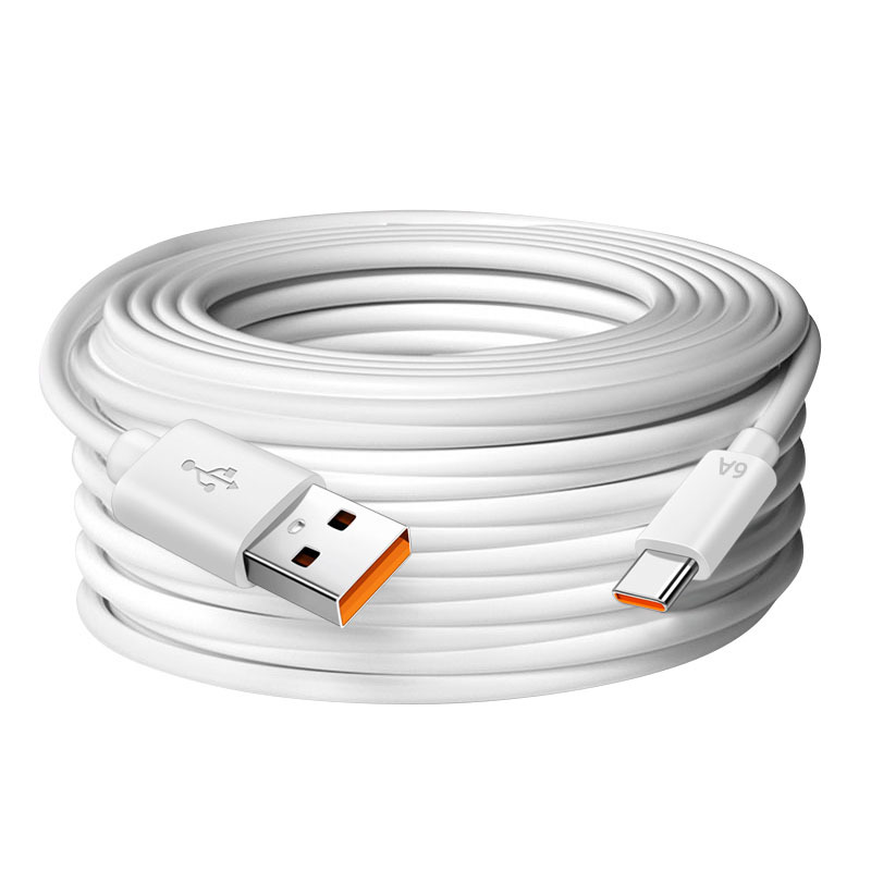 3-meter extended Type-C data cable, 5-meter suitable for Xiaomi camera charging cable, monitoring power supply cable, 10-meter extension cable Item Picture