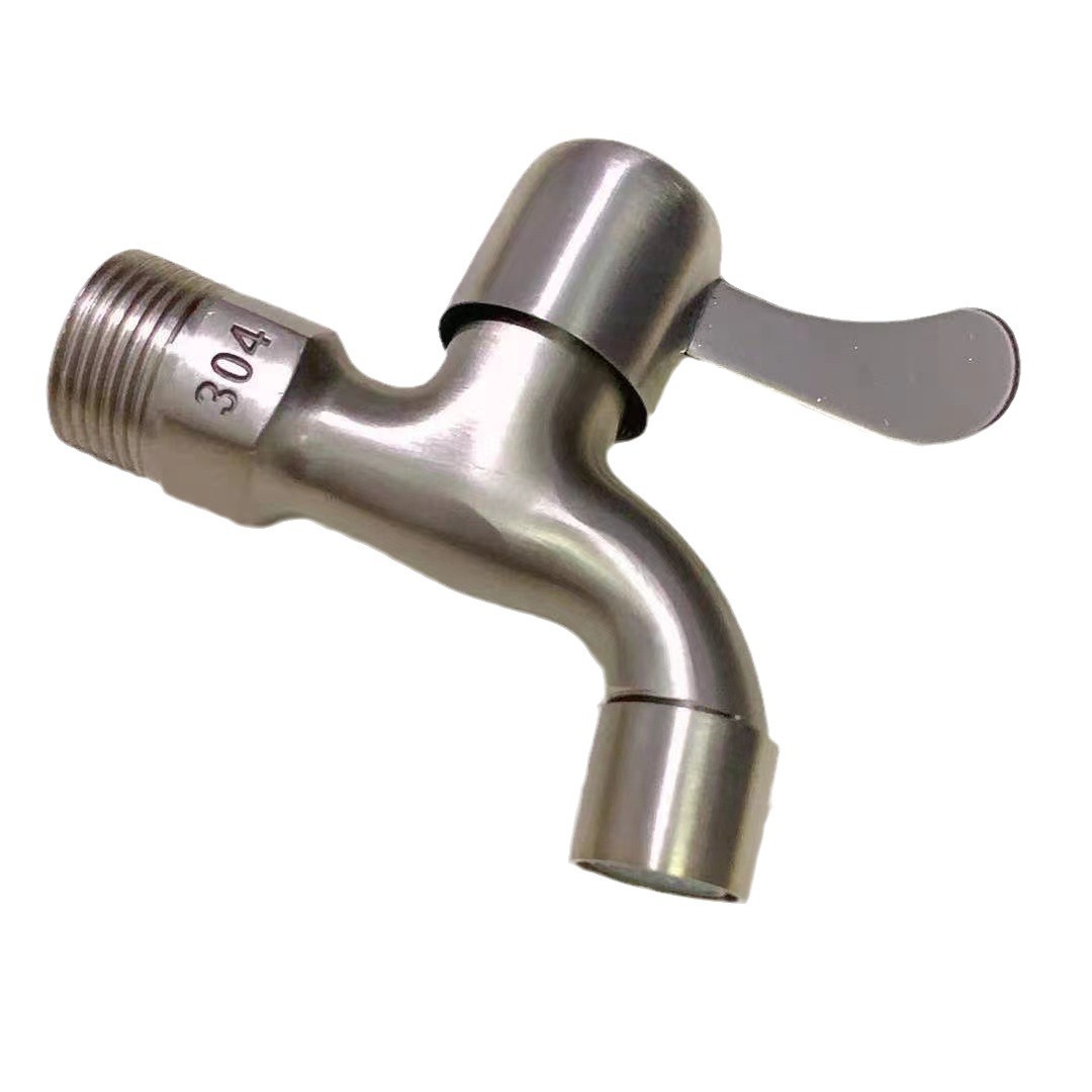 Special splash-proof 4-point thickened explosion-proof household single-cooling quick-opening faucet for washing machine faucet, mop faucet for pool water Item Picture