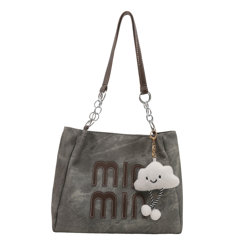 Casual work commuting Tote bag for women, large capacity 2024 new winter versatile, simple and high-quality single-shoulder bag Item Picture
