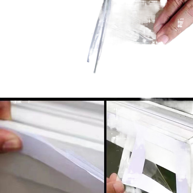 Double-sided adhesive Velcro strong curtain screen, mother-and-child self-adhesive buckle, self-adhesive door curtain hook surface adhesive tape Item Picture