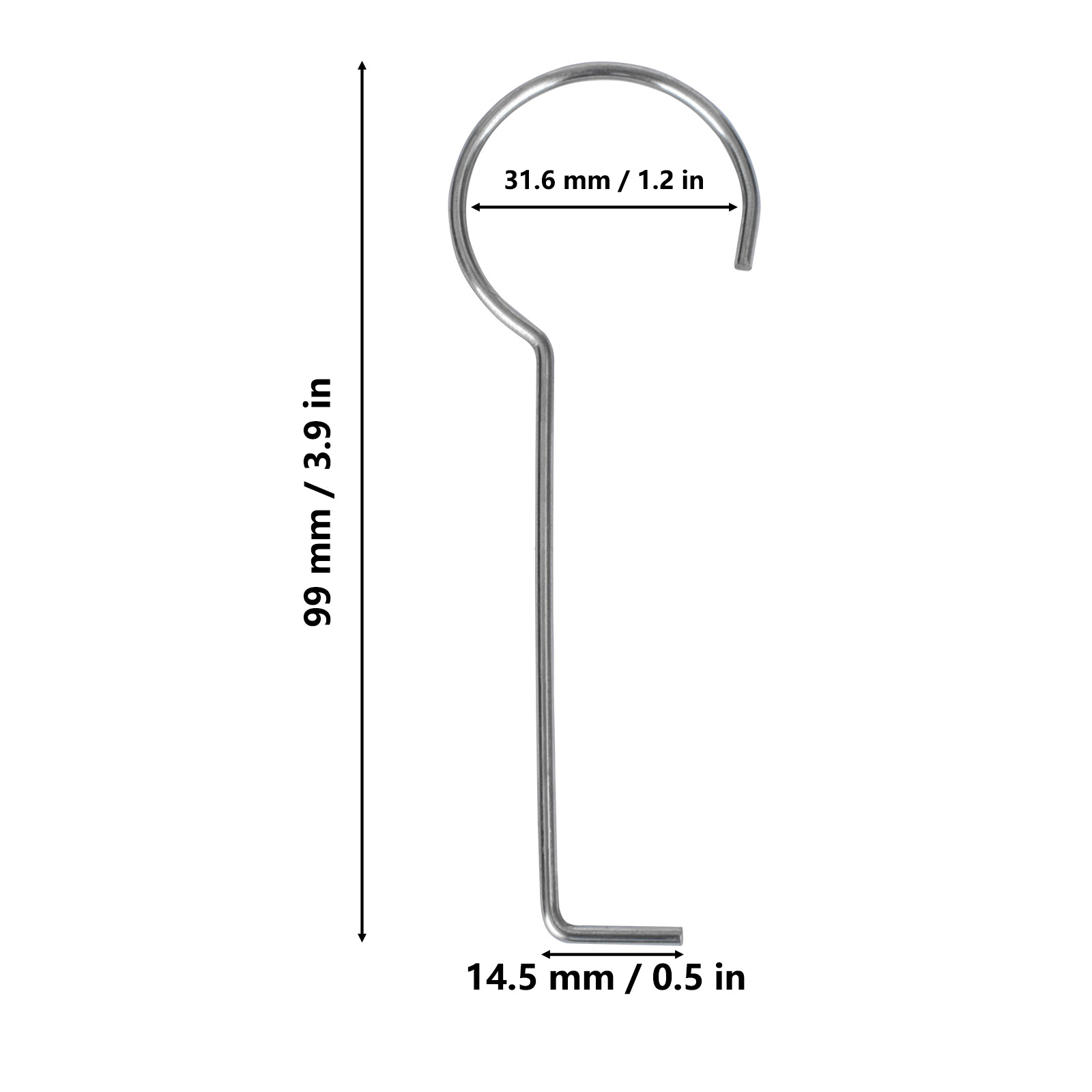 Kitchen and bathroom floor drain hooks, stainless steel floor drain handles, rooftop shower drainage ditch hand-held accessories lifting key Item Picture