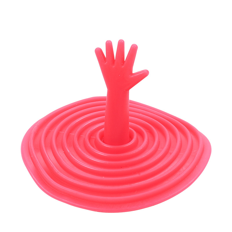 help Life-saving Creative Little palm Sink Stopper, sewer floor drain cover, pool water-blocking cover Item Picture