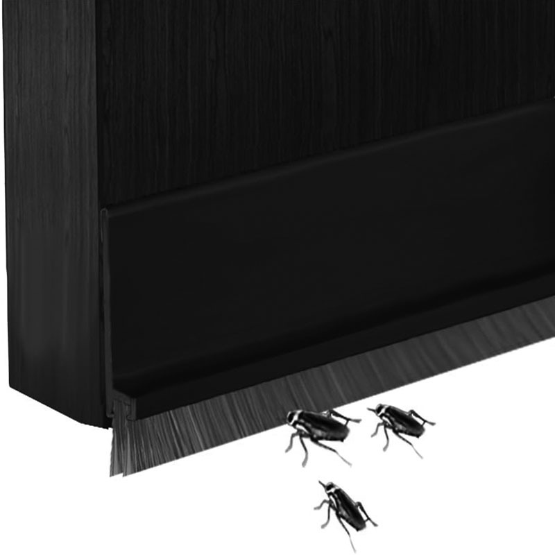 Prant door gap and bottom sealing strips, household silicone, special windproof, insect-proof and soundproof strips for bedroom door bottom gaps Specification drawing