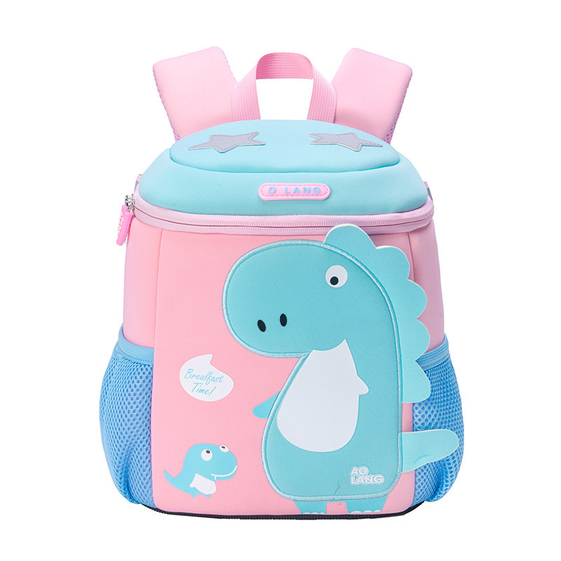 New kindergarten schoolbag, anti-wandering cartoon dinosaur children's schoolbag, lightweight backpack for primary school students Item Picture