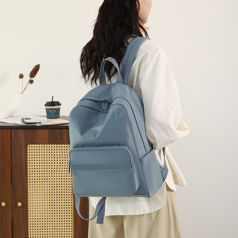 Colorful Fox Lightweight Backpack, High school student schoolbag, outdoor casual multi-layer large-capacity backpack details Picture