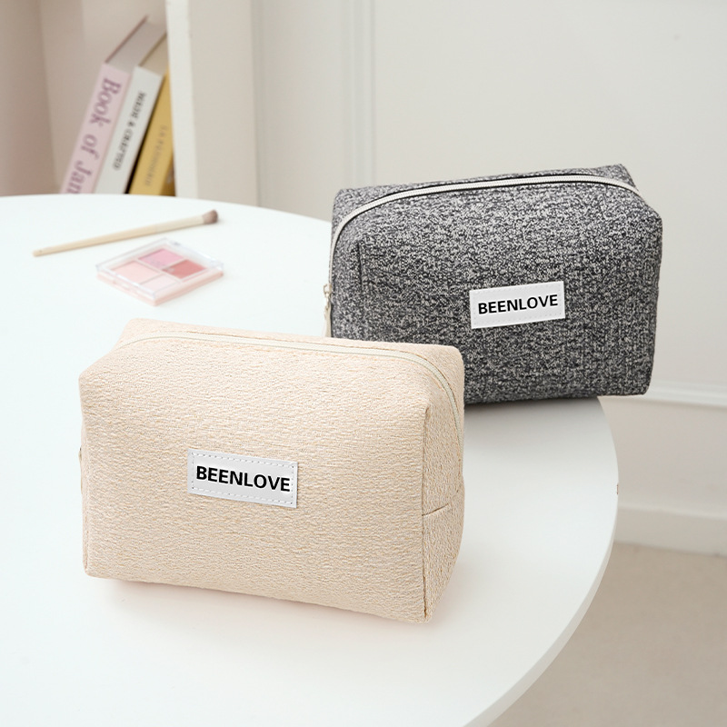 Runhui's new woven snow octagonal makeup bag, hand-held makeup storage bag, portable bag, backpack, travel makeup bag wholesale full figure