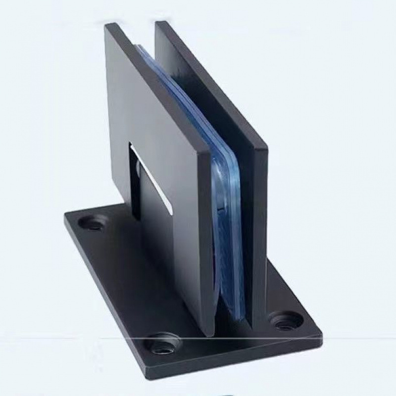 304 stainless steel glass door hinge, frameless glass hinge for shower door, 90-degree 180-degree swing bathroom hinge Item Picture