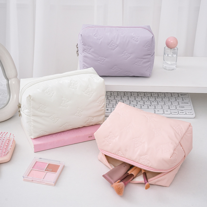 Runhui's new Butterfly Dance Octagonal makeup bag, travel portable bag, backpack, cosmetics storage bag, and makeup bag wholesale full figure