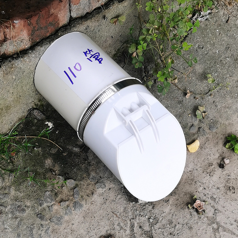 110PVC pipe anti-odor valve, sewage well channel silicone, rural outdoor biogas septic tank sewage, insect and rodent backflow details Picture