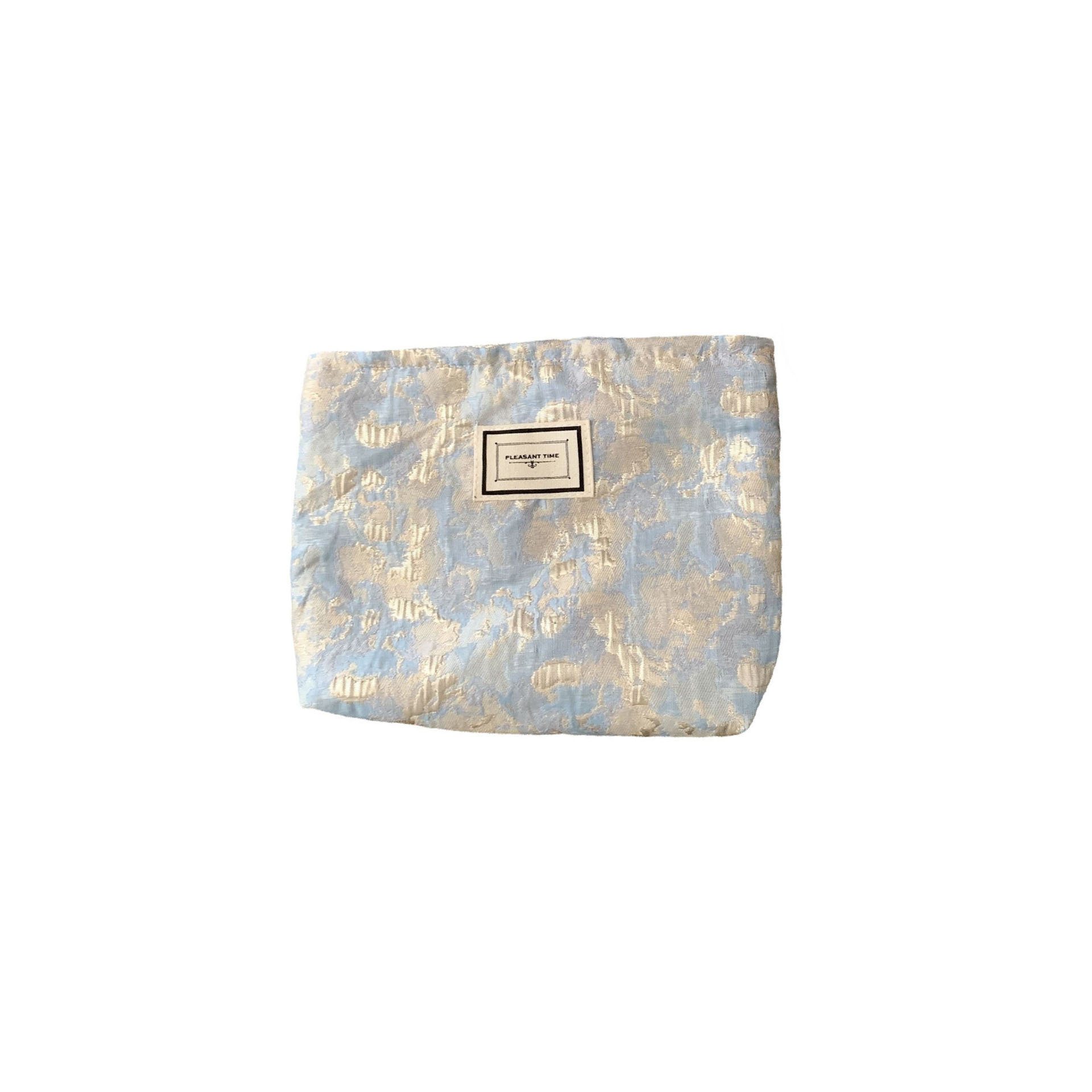 29122 Retro niche brocade makeup bag, large-capacity portable storage toiletry bag, texture artistic pen case Item Picture