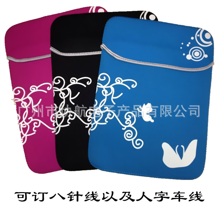 10-inch, 12-inch, 13-inch, 14-inch and 15-inch eight-needle thread printed butterfly notebook inner case with diving material protective cover full figure