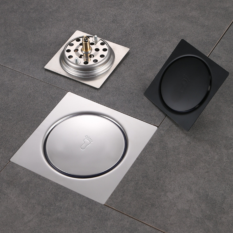 Stainless steel bouncing floor drain, anti-insect and anti-odor floor drain plug, pool seal, all-copper bathtub floor drain, foot pedal type Application Scenario