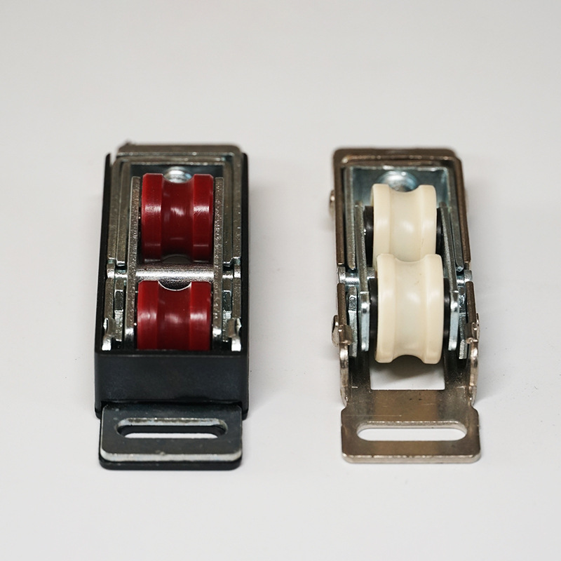 Hardware accessories and door and window pulleys are in stock for sale. z80 pulleys are stainless steel outer frames and nylon wheels for sliding doors and Windows Specification drawing