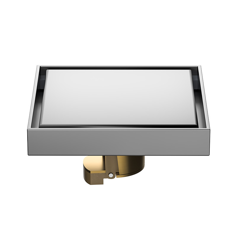 Bathroom and toilet 304 stainless steel anti-odor floor drain, invisible floor drain wholesale, hidden DN50 pipe kitchen and bathroom floor drain Item Picture