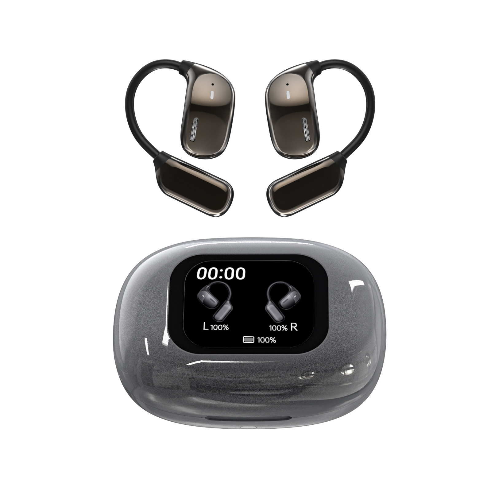 JM16 Cross-border TK Smart Real-time Translation Wireless Bluetooth Headphones with high-definition sound quality and ultra-long battery life Item Picture