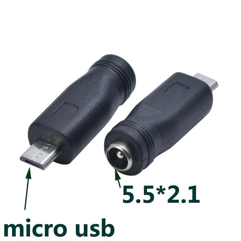 DC5.5*2.1mm female plug to Type-c Android smartphone power charging mini T-type adapter details Picture