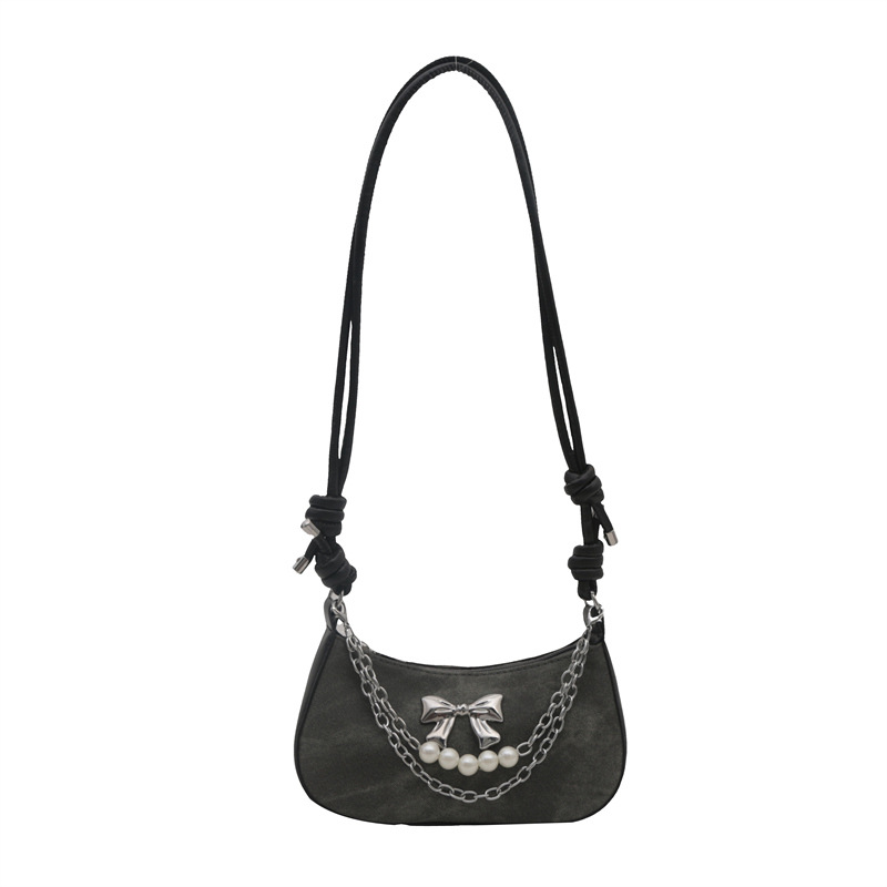 Retro chain crossbody bag, versatile and niche fashion single-shoulder bag, new 2024 new Chinese-style simple dumpling bag, trendy for women Item Picture