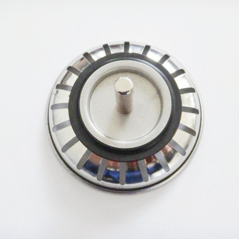 Kitchen stainless steel sink, drain lid, lift cage, sealing cover, sink switch, leaky filter cover accessories Specification drawing