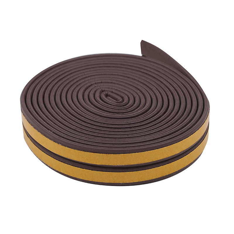 EPDM window sealing strips, windproof and heat-insulating self-adhesive wooden door windproof strips, door frame gaps, soundproof glass Specification drawing