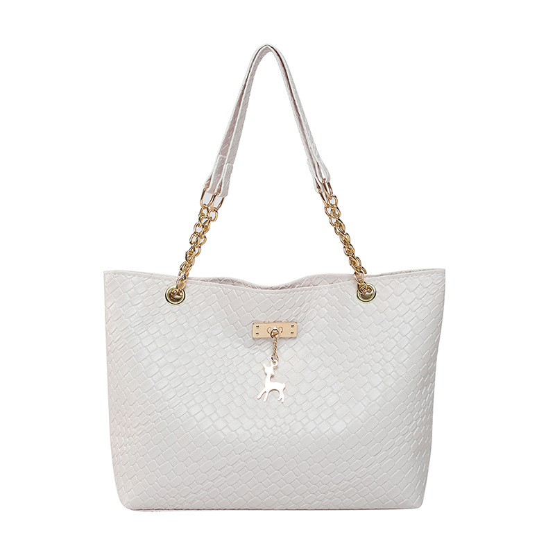 Spring 2025 new solid-color fashionable Korean-style women's single-shoulder bag, casual underarm tote bag, simple hand-held women's bag Item Picture