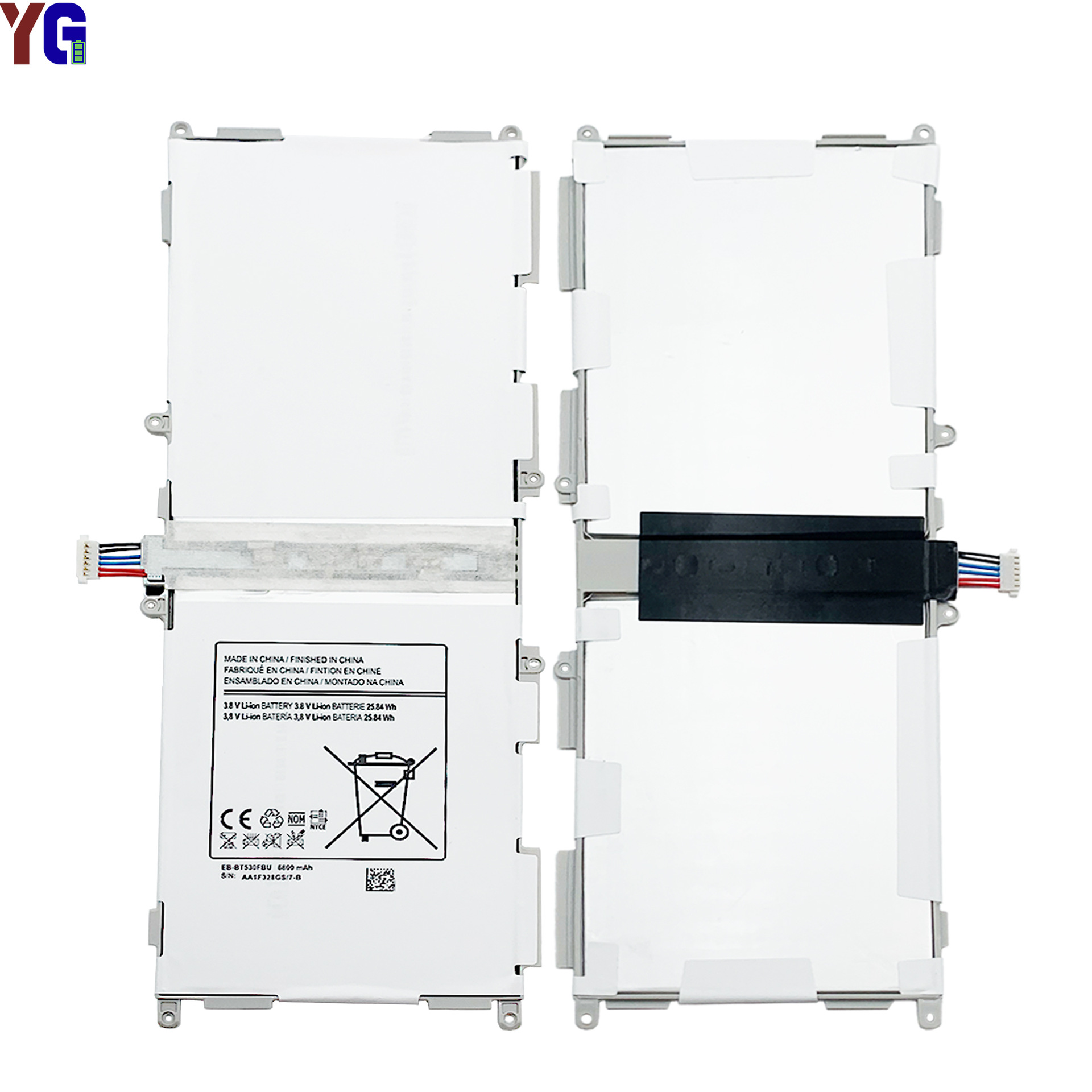 EB-BT530FBU, a large-capacity battery for Samsung Tab4(10.1) tablets, is available for wholesale in stock with a capacity of 6800mah details Picture
