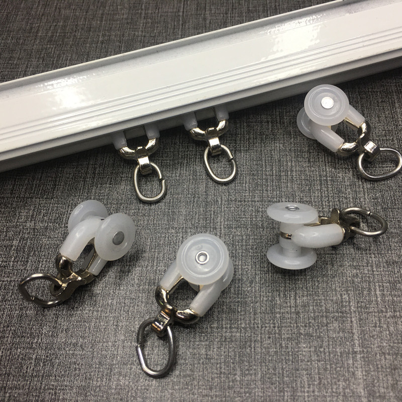 Curtain track pulley alloy wheel durable thickened curtain wheel silent smooth pulley hanging wheel alloy wheel sliding wheel full figure