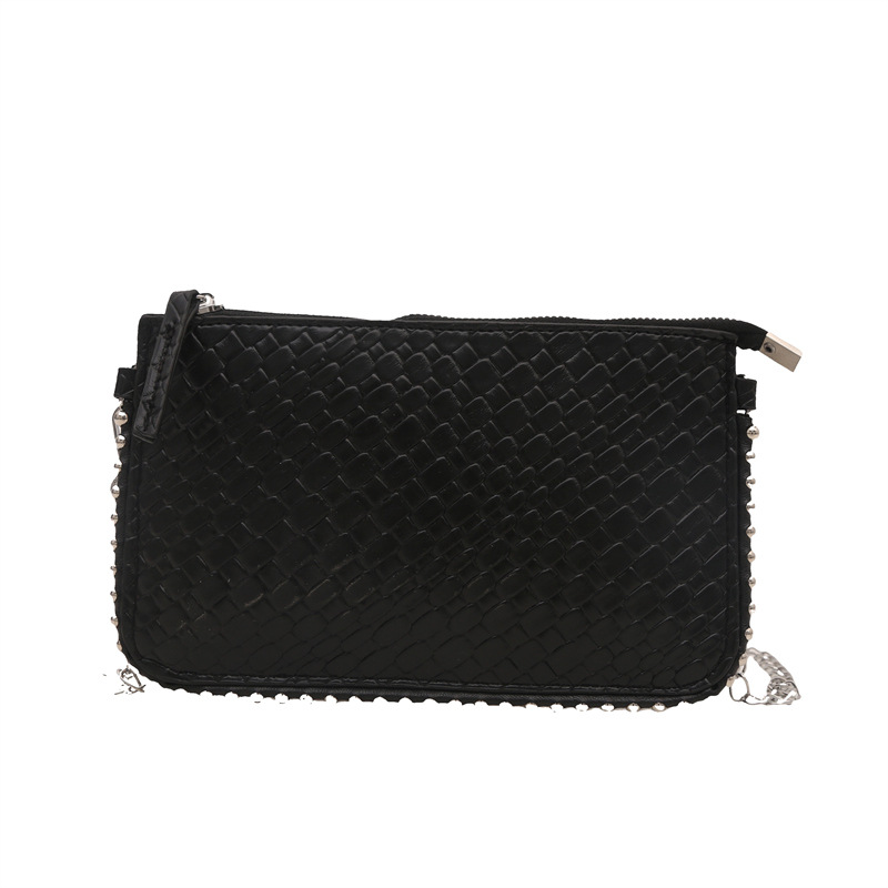 A niche design quality underarm bag for women, 2025 new retro woven chain small square bag, single-shoulder crossbody bag Item Picture