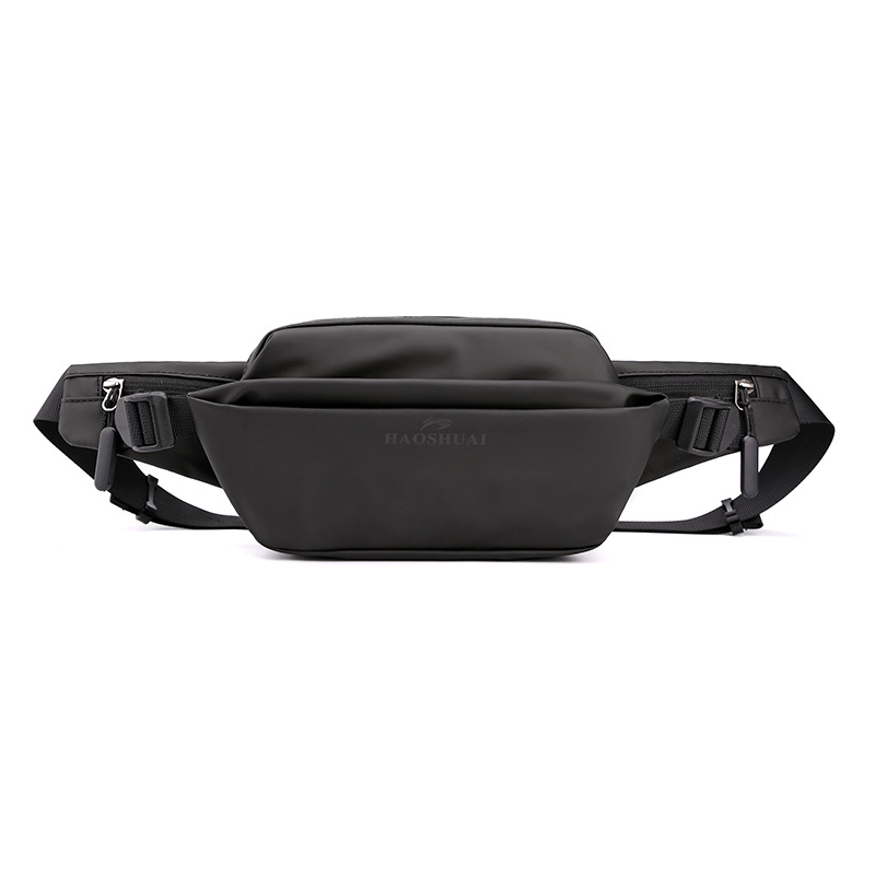 New cross-border men's waist bag, fashionable and casual chest bag, outdoor waterproof crossbody bag, close-fitting running waist bag and cash register bag Item Picture